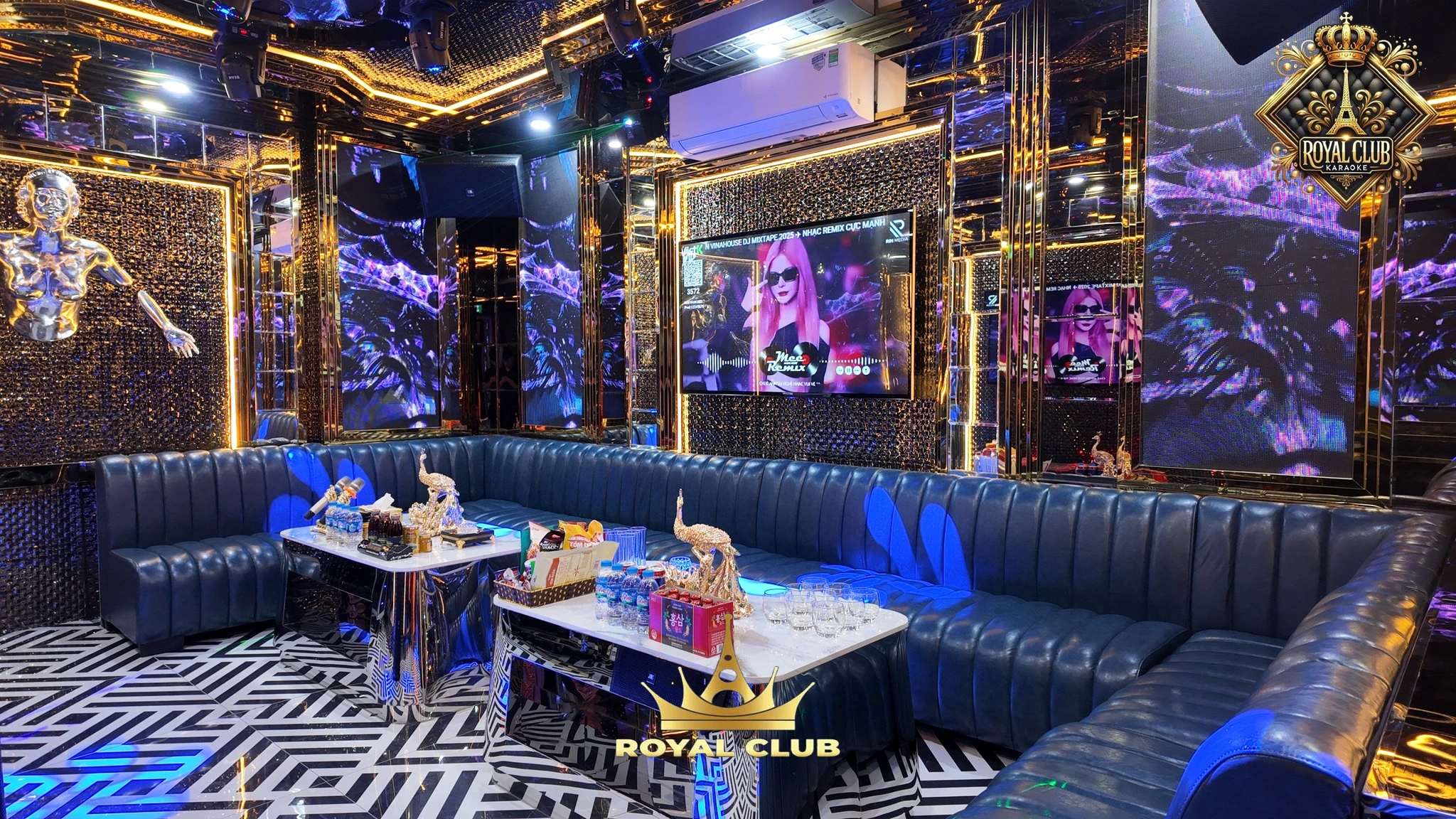 Hệ thống vách cách âm và bảo mật tuyệt đối tại Royal Club Cầu Giấy