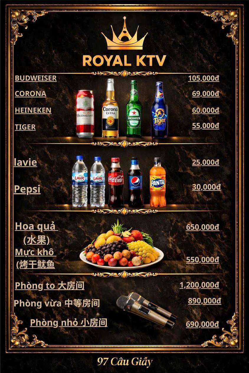 Nghệ thuật pha chế Cocktail tại Royal KTV