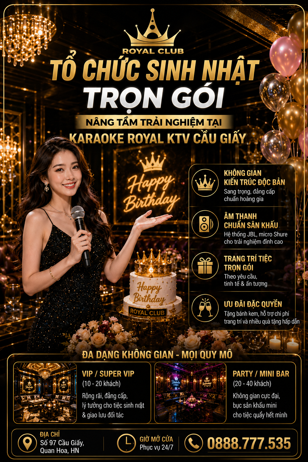 Tổ Chức Sinh Nhật Trọn Gói