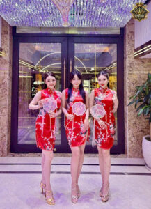 Không gian trang trí lễ hội tại Royal Club